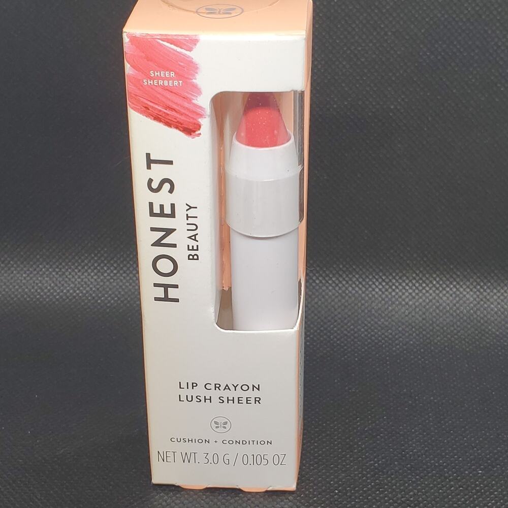 Honest Beauty Lip Crayon Lush Sheer | balm-like | Sheer Sherbert